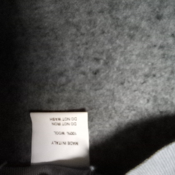 Italian Wool Fedora Grey /purple gunia feather Accent - Picture 7 of 12